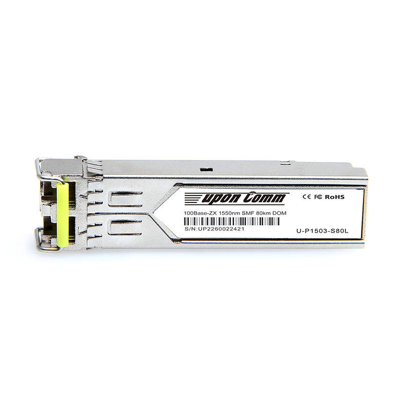 100Base-ZX 1550nm SMF 80km DOM SFP Optical Transceiver